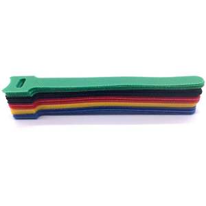 Attaches-câbles en nylon réutilisables colorés à boucles <span class=keywords><strong>auto</strong></span>-agrippantes, organisateurs de fils <span class=keywords><strong>auto</strong></span>-adhésifs, sangles <span class=keywords><strong>Velcro</strong></span> pour la gestion des câbles - Product Image 4