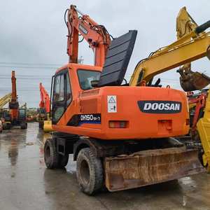 Doosan DH150w-7 Excavateur sur pneus 2019 Modèle 13520kg Poids en ordre de marche Haute qualité Utilisé Condition Bas prix Moteur principal d'origine - Product Image 3