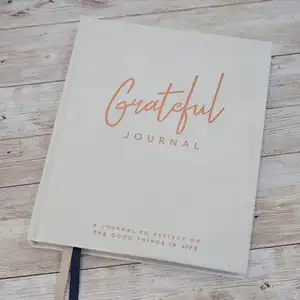 LABON Dankbarkeit Journal Reflektieren Sie positive Dinge Goldfolie Ziel planer Bestätigung Journal Notizbuch mit Band