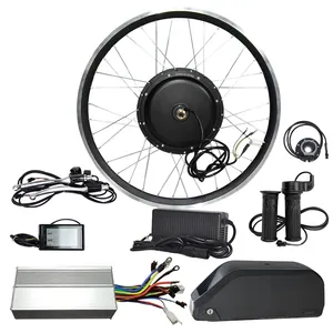 新しい電動自転車キットブラシレスハブモーター3000w5000w8000wE自転車変換キット (18''19''20''21''26'700c28''29'''wheel付き)