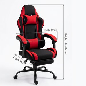Wholesale Customized Logo PU Leather Gaming Chair Ergonomic Design with Rotating and <b>Footrest</b> Swivel Office Chair - Product Image 5