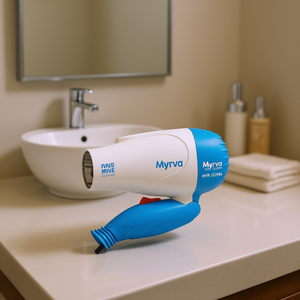 Sèche-cheveux Myrva 1200W avec moteur AC, 2 vitesses, pliable, appareil de séchage de voyage - Product Image 2