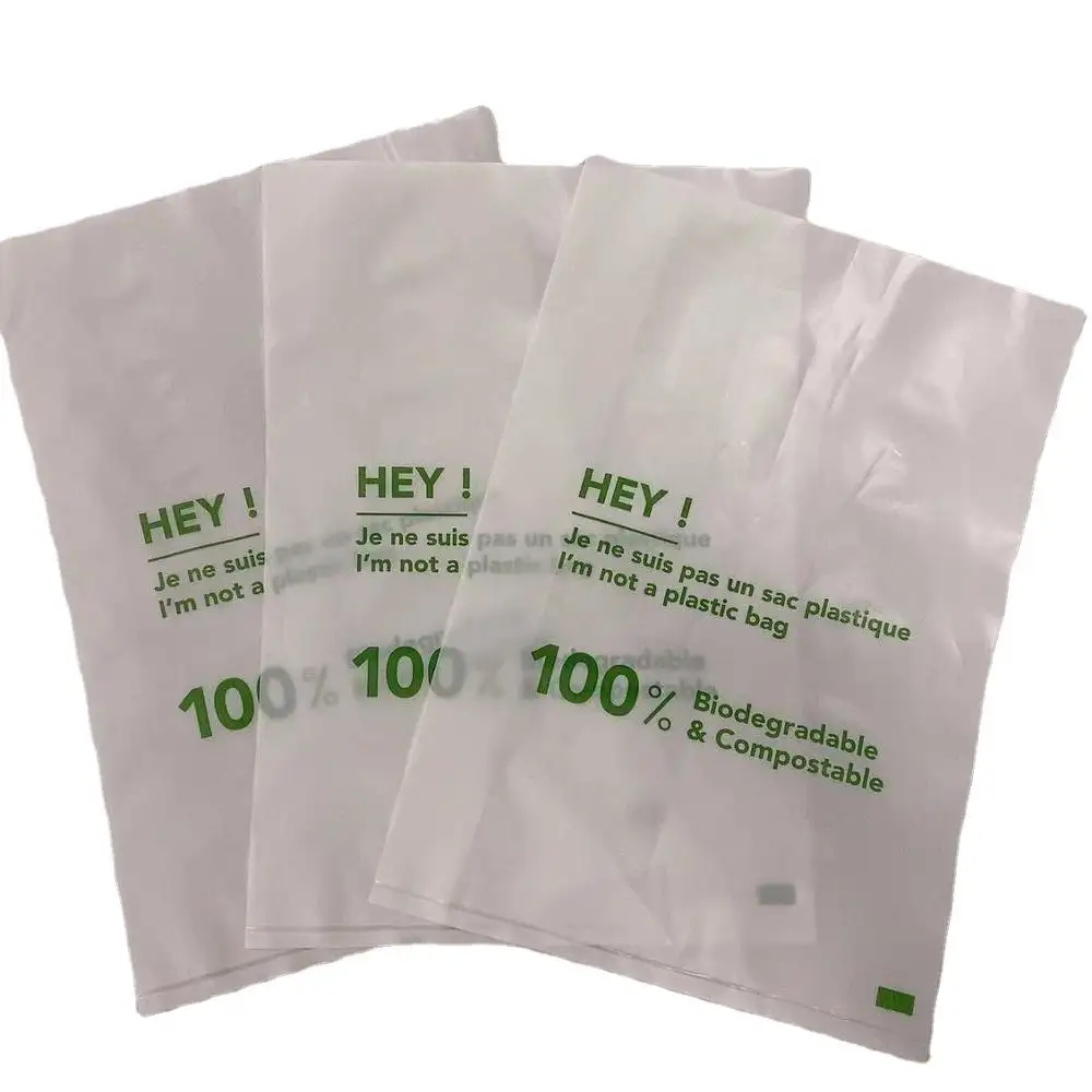 100% biyobozunur PE plastik kapatılabilir paket özel Logo baskılı giyim ambalaj temizle buzlu T gömlek poşeti çöp kullanımı için