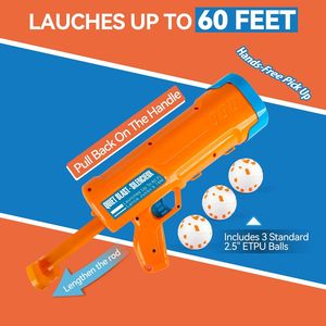 Brinquedo Interativo para Treinamento de Cães AFP, Lançador de Bolas com 3 Bolas ETPU, Lançador de Bolas Portátil para Cães de Médio a Grande Porte - Product Image 4