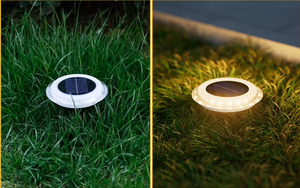 Đèn năng lượng mặt trời ngoài trời nâng cấp, đèn đĩa năng lượng mặt trời, đèn năng lượng mặt trời âm đất cho cảnh quan, lối đi, sân, bãi cỏ, bậc thang, sàn, đèn LED chống thấm nước - Product Image 6