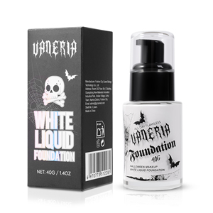 Fond de teint <span class=keywords><strong>blanc</strong></span> professionnel à couvrance totale Fond de teint liquide à marque privée pour le maquillage gothique d'Halloween - Product Image 1