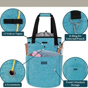 Bolsa Organizadora de <span class=keywords><strong>Ganchillo</strong></span> y Tejido Personalizable, Bolsa de Almacenamiento de Hilos, Bolsa de Artesanía Hecha a Mano, Bolsa Organizadora Cilíndrica para <span class=keywords><strong>Ganchillo</strong></span> - Product Image 4