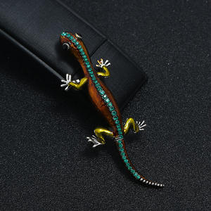 Spilla spilla cristallo scintillante ragno <span class=keywords><strong>lucertola</strong></span> serpente animale spilla Pin per gli uomini gioielli di capodanno regalo corpetto Pin per la parte di compleanno - Product Image 3