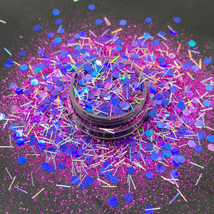 Compre uno y obtenga uno gratis Cosmético ecológico Holographic Chunky Glitter mix - Product Image 1