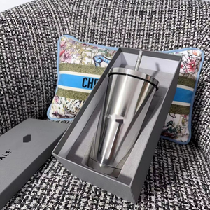 Stainless Steel <b>Straw</b> <b>Cup</b> Insulated <b>Cup</b> Metal Mirror <b>Straw</b> <b>Cup</b> Large Capacity - Product Image 1