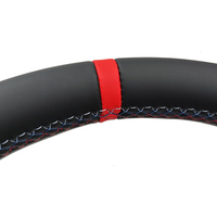 Volant sport en cuir avec insert en carbone rouge pour BMW F10 F20 F30 F36 M3 F80 M4 F82 M2 F87 M5 F90 X5 X5M E70 E90
