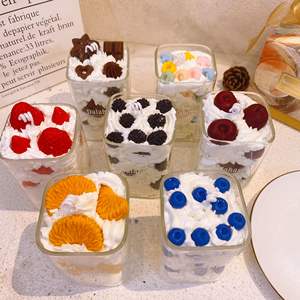 Bougie parfumée créative en cire de soja Cupcake aux fruits fraise gâteau d'anniversaire bougie d'aromathérapie pour la décoration de la maison cadeau - Product Image 5