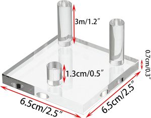 Acrylic ba-peg hiển thị giá vẽ là viết tắt của hóa thạch san hô geodes đá khoáng sản mã não nhỏ sưu tầm - Product Image 4