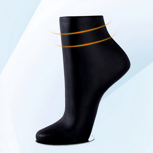 Maniquí de pierna de pie de <span class=keywords><strong>pies</strong></span> de plástico para mujer o hombre, soporte de exhibición de calcetín para niños, Material de Metal y tela para uso de zapatos - Product Image 1