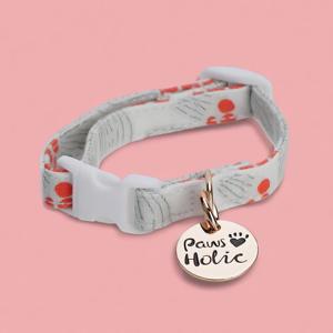 ปลอกคอสุนัขไซส์ XS ดีไซน์หรูหราทันสมัย ผลิตจากผ้าฝ้าย พิมพ์ลายสวยงาม ทนทาน สวมใส่สบาย นุ่ม เป็นมิตรกับสิ่งแวดล้อม สามารถปรับแต่งได้ ขายส่ง - Product Image 1