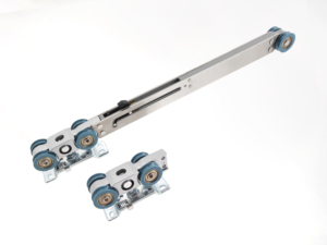 Système de <span class=keywords><strong>porte</strong></span> coulissante Perfect Synchrod 3+3 <span class=keywords><strong>sans</strong></span> rail au sol, glisse libre, libérant de l'espace pour la maison ou le bureau - Product Image 3