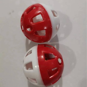 Cao cấp các loại nhựa đầy màu sắc bóng chuông Rattle âm thanh tương tác thiết kế rỗng mèo đồ chơi bóng cho con mèo con đuổi theo và chơi vui vẻ - Product Image 6