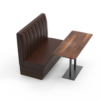 Mobilier stand siège canapé siège VIP Lounge Restaurant pour Club Tables à manger en cuir mobilier sur mesure
