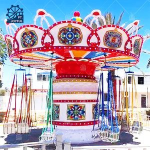 Outdoor Theme Park Spinning Flying Chair Ride | Customizable Large Swing Ride with <b>Music</b> & Lights for Sale - Product Image 2