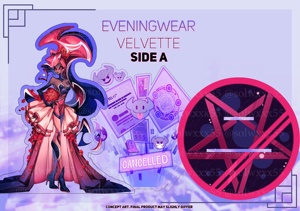OEM ODM Anime in Hand Hh Robe de soirée en velours - Product Image 4