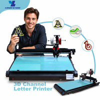 Impresora de Letras en 3D de Formato Grande de 1200*800 mm, Máquina CNC con Cambio Automático de Color para la Creación de Señalización Publicitaria de 2D a 3D