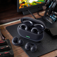 Vente chaude Tendance TWS Écouteurs Clip Gratuit Stéréo Sans Fil Oreille Ouverte Écouteurs LED Indicateur de Batterie pour Sport Gaming Faible Latence