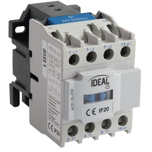คอนแทคเตอร์ Ideal Kcp-25-230 25A Ac-3 Coil 24V Dc สำหรับใช้งานในอุตสาหกรรม - Product Image 1
