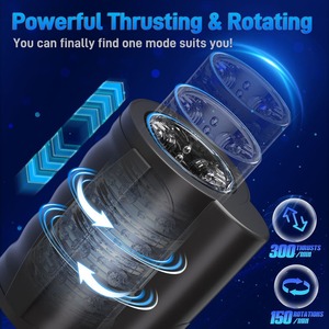 BLACK Automatic Retractable Men's Private Care Belt with Suction Heating Thrust Function Safety Other Body Care Tools - Product Image 3