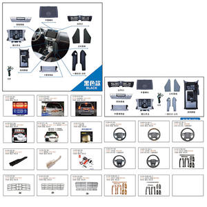 Para el panel de dirección de actualización interior <span class=keywords><strong>Buldo</strong></span> Prado LC150, puerto de aire acondicionado, caja de almacenamiento de panel de control de bocina - Product Image 2