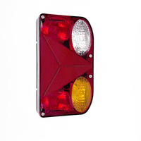 Nuevo Kit de Luces LED para Remolque, Rectangulares, de Freno, Direccional y Matrícula, para Remolque de Barco, 12/24V, Lente de PC, Arnés de Cableado