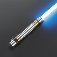 Sabre laser Nexussabers Skeleton Crew avec poignée métallique, sabre laser Jedi Star Wars RGB avec son de blaster verrouillable pour cosplay