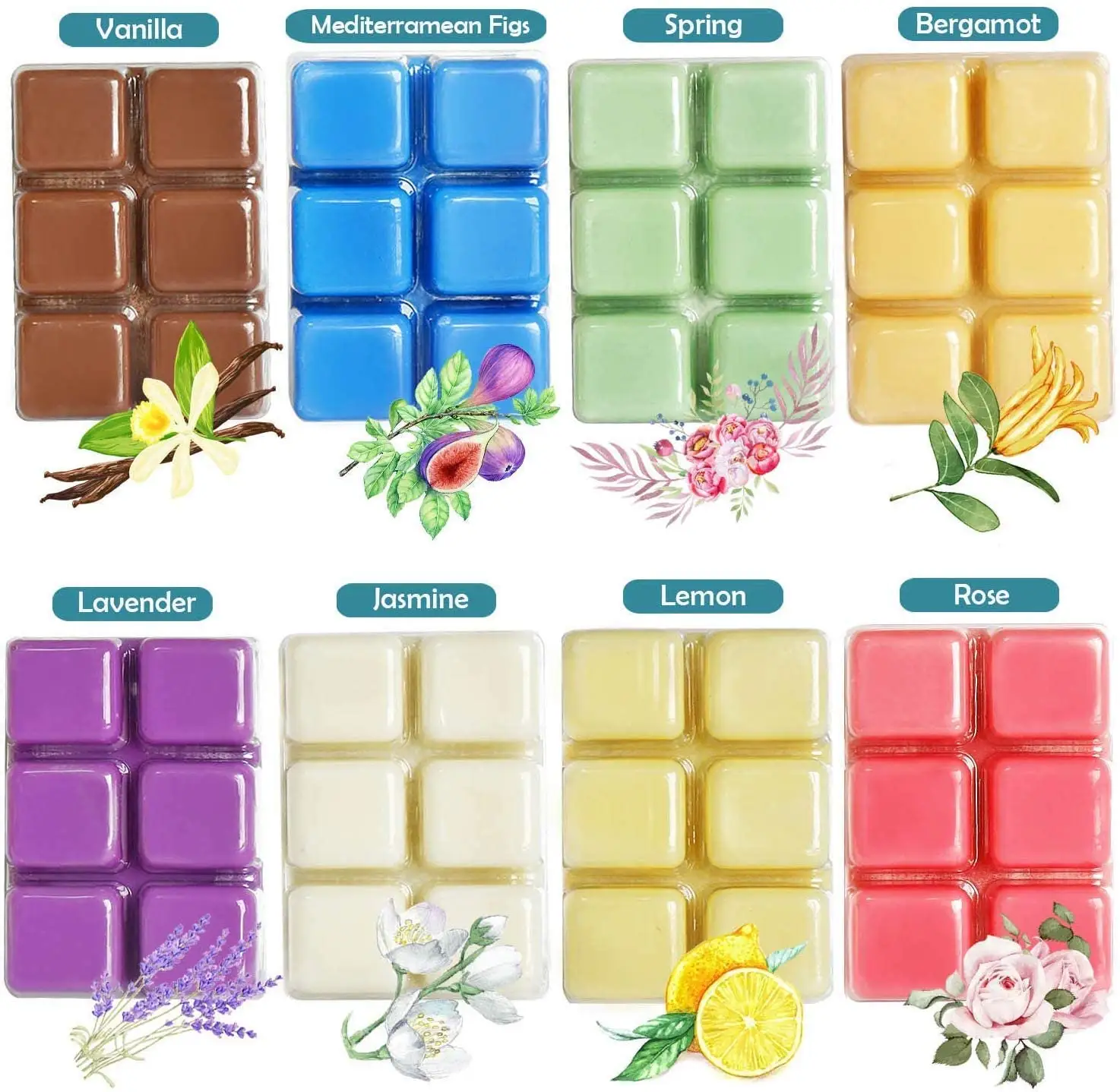 Home Decoration Items Customized Scented Soy Wax Cubes Candles Wax Melts for Wax Warmer with Home Fragrance