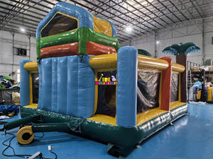 Vendita calda per bambini castello gonfiabile giungla gonfiabile scivolo Combo casa di rimbalzo castello per il noleggio del partito - Product Image 6
