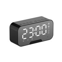 Nuevo Altavoz Bluetooth Q5 Mini con Diseño de Espejo, Reproductor de Audio Multifuncional, Reloj Despertador, Altavoz Inalámbrico con Tarjeta TF