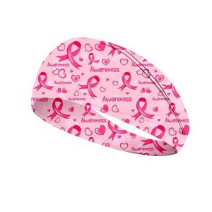 Diadema deportiva con cinta rosa a la moda de alta calidad, diadema para concientización sobre el cáncer de mama para mujer - Product Image 5