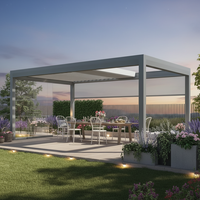 Pergola motorisée rétractable en aluminium pour balcon, taille personnalisée, haute qualité, installation facile, imperméable, Sweet Home