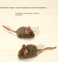 Jouet pour chat : Souris en peluche sonore à induction intelligente, pour l'auto-amusement, soulagement de l'ennui et apaisement du chat