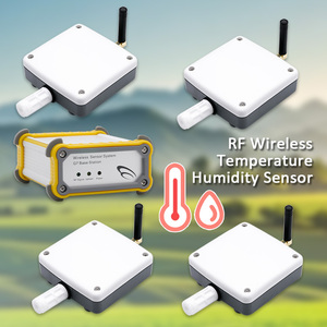 Registrador de Datos para Gestión de Edificios, Temperatura y Humedad, 4 Conjuntos de Sensores Inalámbricos Industriales de Temperatura y Humedad - Product Image 1