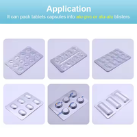 Machine d'emballage automatique de cartes blister en papier pour crochets adhésifs