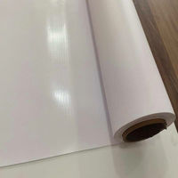 Bâche en vinyle PVC Frontlit 510 GSM, robuste, résistante à l'eau, brillante, écologique, imprimable jet d'encre UV pour publicité