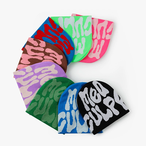 Trong Kho Biểu Tượng Tùy Chỉnh <span class=keywords><strong>Beanie</strong></span> Mũ Unisex Nhà Sản Xuất Đồ Họa Thêu Jacquard Đan <span class=keywords><strong>Cuff</strong></span> Mùa Đông Mờ Skull <span class=keywords><strong>Cap</strong></span> - Product Image 3