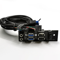 Câble de panneau avant pour boîtier PC, Type-C, 2 ports USB 3.0, 2 ports USB 2.0, Hub audio 5 ports, faisceau de câbles pour connecteur de carte mère, en stock