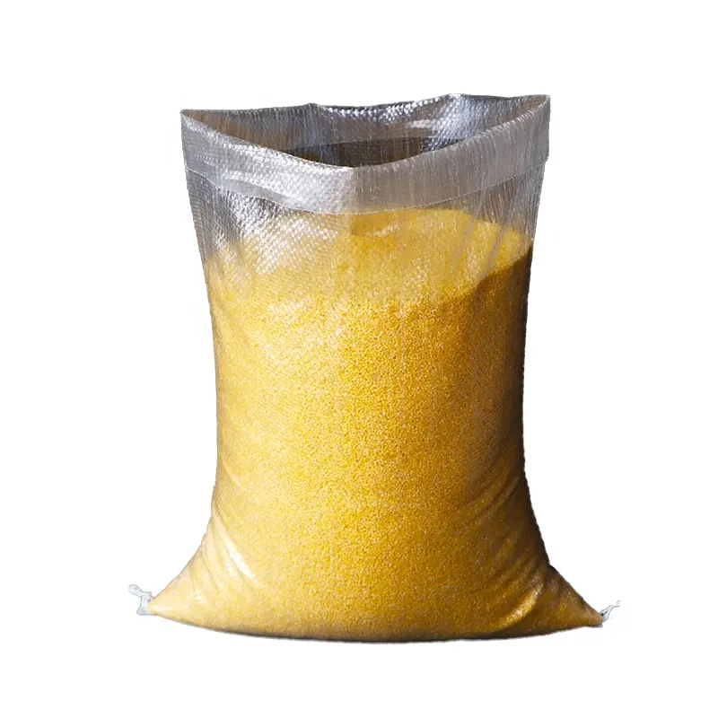 В наличии упаковочная сумка для риса, 100% полипропиленовая тканая прозрачная сумка