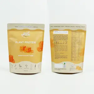 Sacchetto riutilizzabile di conservazione per alimenti per biscotti e caramelle in plastica con imballaggio in plastica al caramello al caramello