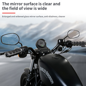 <span class=keywords><strong>Rétroviseur</strong></span> arrière en métal de forme ovale <span class=keywords><strong>vintage</strong></span> classique, adapté aux motos Road King Touring XL 1200 883 SPORTSTER - Product Image 5