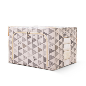 New Design Foldable Linen Shoe Box Led Clothing Vacuum Bag For Cloth Storage cajas organizadoras