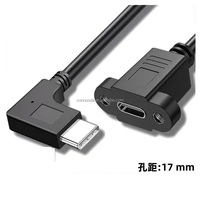 Panel mount usb 3.1 typ c WEIBLICHE zu usb 3.1 typ c männlichen VERLÄNGERUNG kabel