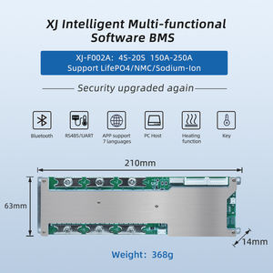 XJスマート<span class=keywords><strong>BMS</strong></span> 4S-20S 24V 25.6V <span class=keywords><strong>48V</strong></span> 60V 72V 150A 200A 250A RS485/UART BT バランス NTC <span class=keywords><strong>LifePO4</strong></span> NMC リチウムイオン Li-ion ナトリウムイオン <span class=keywords><strong>BMS</strong></span> - Product Image 2