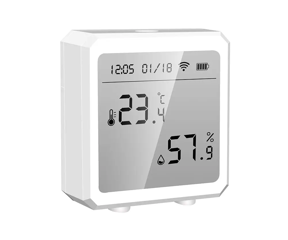 Smart Life Wireless Indoor Digital Hygrometer Thermostat With Lcd Display Tuya WiFi Temperature humidity Sensor for Smart Home