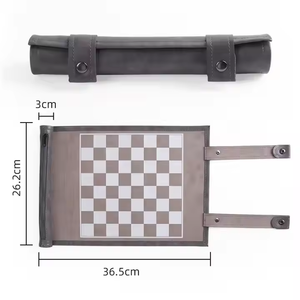 Backgammon en cuir PU Roll up <span class=keywords><strong>Voyage</strong></span> Portable Backgammon Set Wholesale Convient pour les jeux extérieurs et intérieurs - Product Image 5